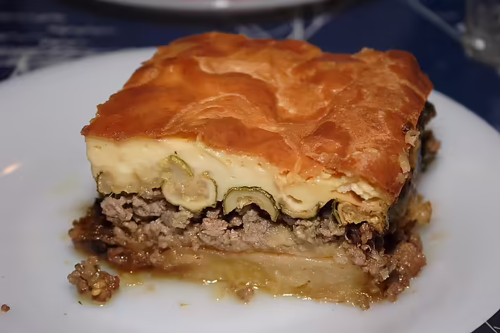 Грецька мусака, Robert Kindermann aka RobertK, Moussaka with zucchini and potatoes